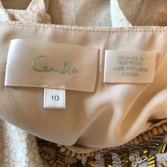 CAMILLA cape-effect printed crepe playsuit - Picture 7 of 8